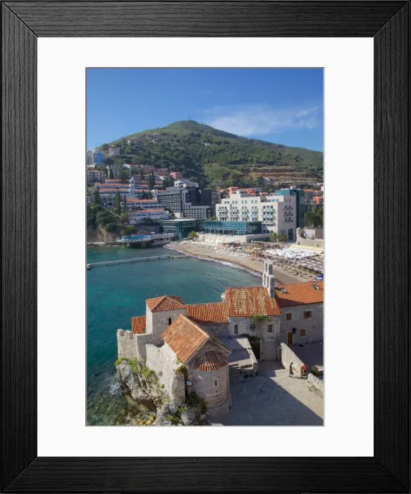 Framed Print : Walls of the Old Town, Budva, Montenegro, Europe Framed Print : Walls of the Old Town, Budva, Montenegro, Europe