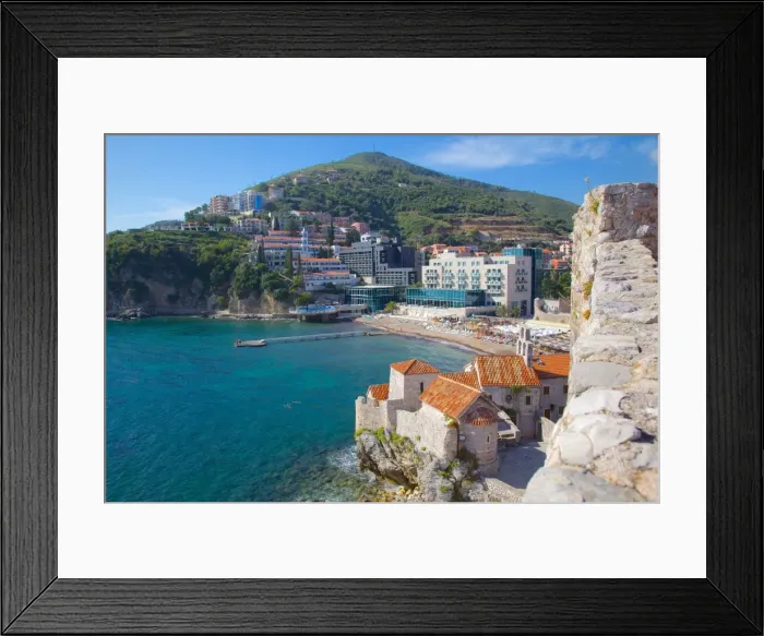Framed Print : Walls of the Old Town, Budva, Montenegro, Europe Framed Print : Walls of the Old Town, Budva, Montenegro, Europe