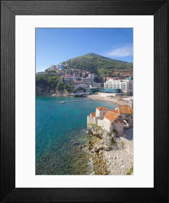 Framed Print : Walls of the Old Town, Budva, Montenegro, Europe Framed Print : Walls of the Old Town, Budva, Montenegro, Europe