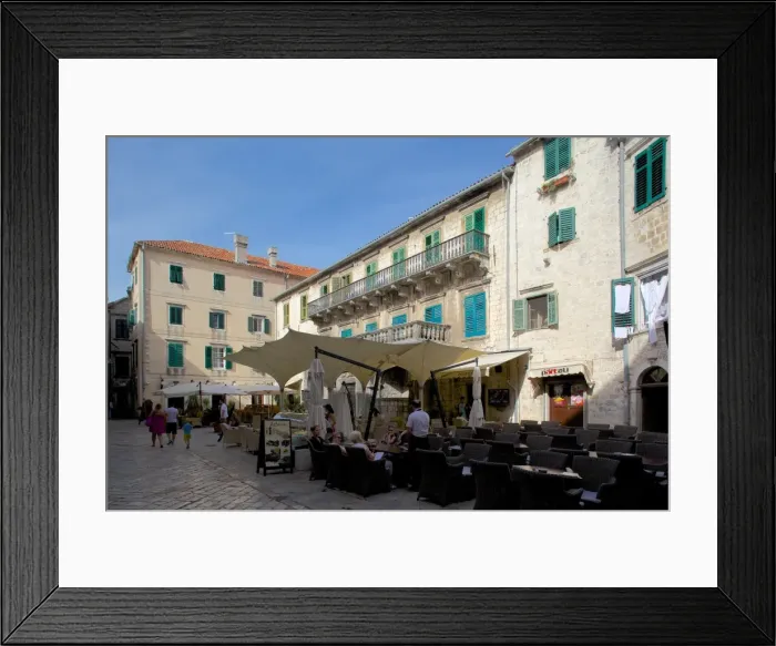 Framed Print : Brasna Square, Old Town, UNESCO World Heritage Site, Kotor, Montenegro, Europe Framed Print : Brasna Square, Old Town, UNESCO World Heritage Site, Kotor, Montenegro, Europe