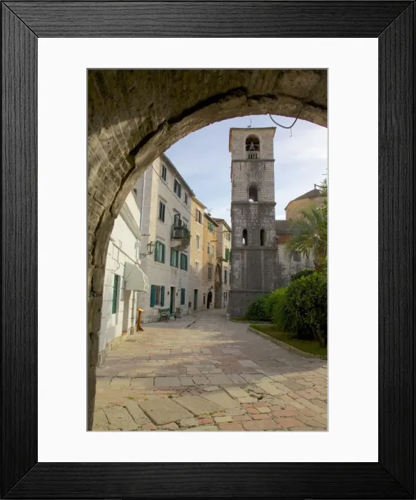 Framed Print : South Gate and bell tower, Old Town, Kotor, UNESCO World Heritage Site, Montenegro, Europe Framed Print : South Gate and bell tower, Old Town, Kotor, UNESCO World Heritage Site, Montenegro, Europe