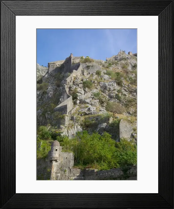Framed Print : Fortress, Old Town, Kotor, UNESCO World Heritage Site, Montenegro, Europe Framed Print : Fortress, Old Town, Kotor, UNESCO World Heritage Site, Montenegro, Europe