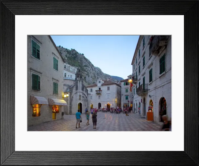 Framed Print : St. Lukes Church and Fortress at dusk, Old Town, UNESCO World Heritage Site, Kotor, Montenegro, Europe Framed Print : St. Lukes Church and Fortress at dusk, Old Town, UNESCO World Heritage Site, Kotor, Montenegro, Europe