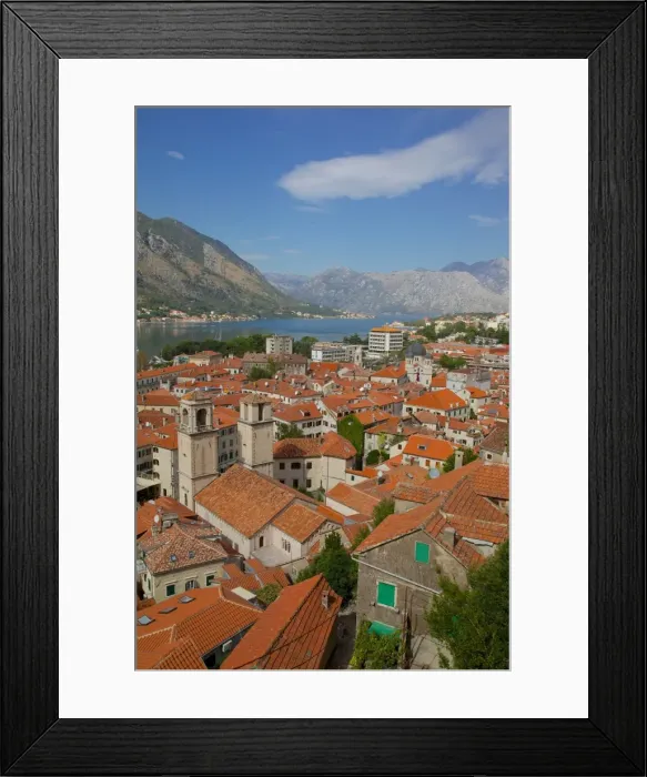 Framed Print : View over Old Town, Kotor, UNESCO World Heritage Site, Montenegro, Europe Framed Print : View over Old Town, Kotor, UNESCO World Heritage Site, Montenegro, Europe