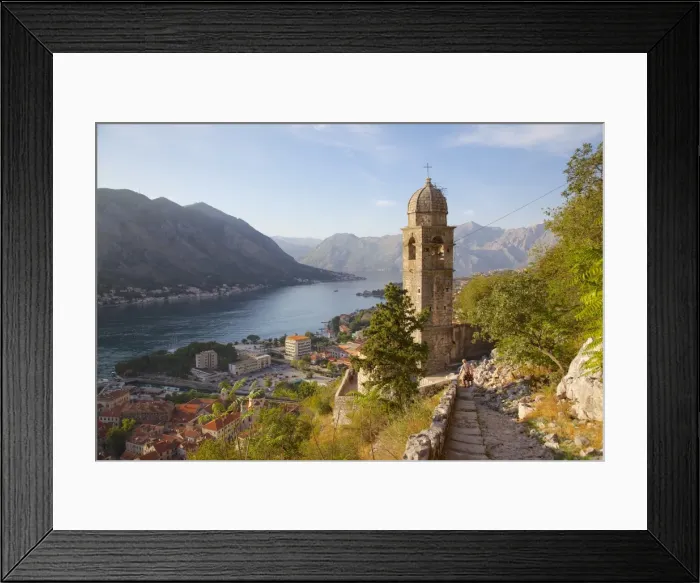 Framed Print : Chapel of Our Lady of Salvation and view over Old Town, Kotor, UNESCO World Heritage Site, Montenegro, Europe Framed Print : Chapel of Our Lady of Salvation and view over Old Town, Kotor, UNESCO World Heritage Site, Montenegro, Europe