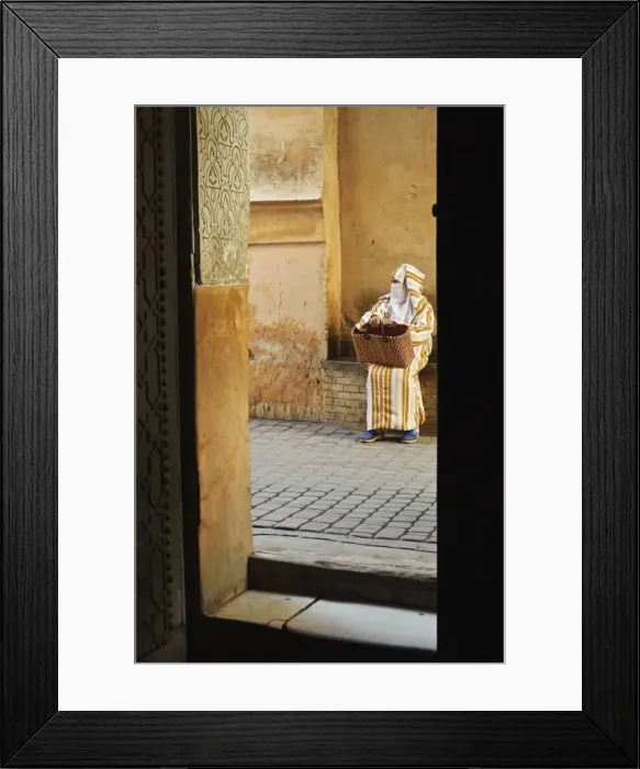 Framed Print : Street scene in the old town, Medina, Marrakesh, Morocco, North Africa, Africa Framed Print : Street scene in the old town, Medina, Marrakesh, Morocco, North Africa, Africa