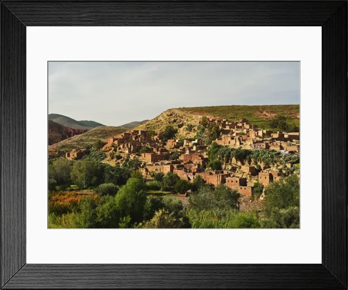 Framed Print : Berber village near Tahnaout, High Atlas, Morocco, North Africa, Africa Framed Print : Berber village near Tahnaout, High Atlas, Morocco, North Africa, Africa