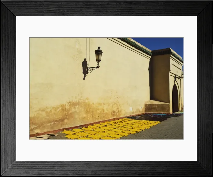 Framed Print : Leather drying in sun at Koutoubia Mosque, Marrakesh, Morocco, North Africa, Africa Framed Print : Leather drying in sun at Koutoubia Mosque, Marrakesh, Morocco, North Africa, Africa