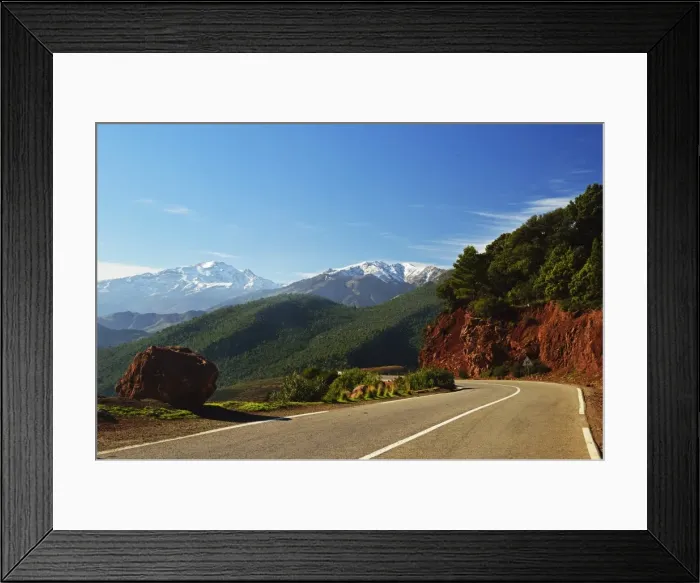 Framed Print : Tizi n Tichka Pass, High Atlas, Morocco, North Africa, Africa