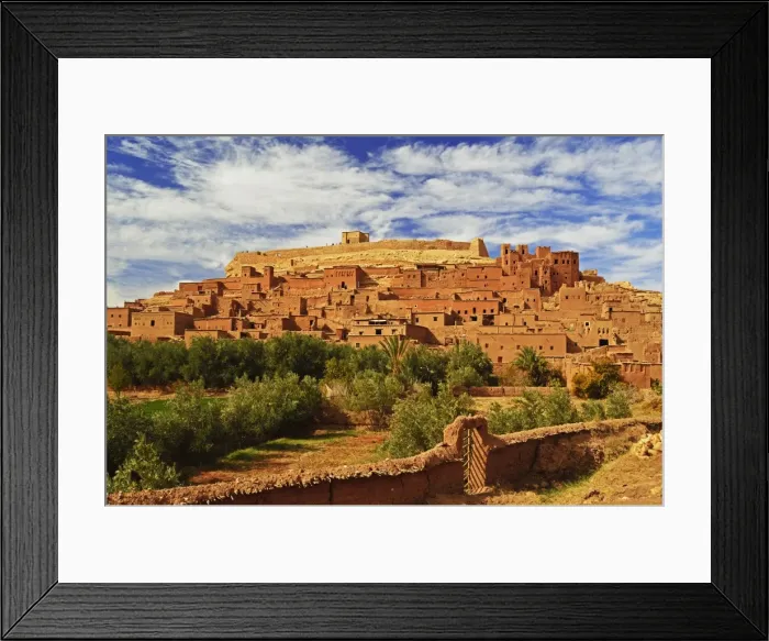 Framed Print : Kasba of Ait-Benhaddou, UNESCO World Heritage Site, Morocco, North Africa, Africa