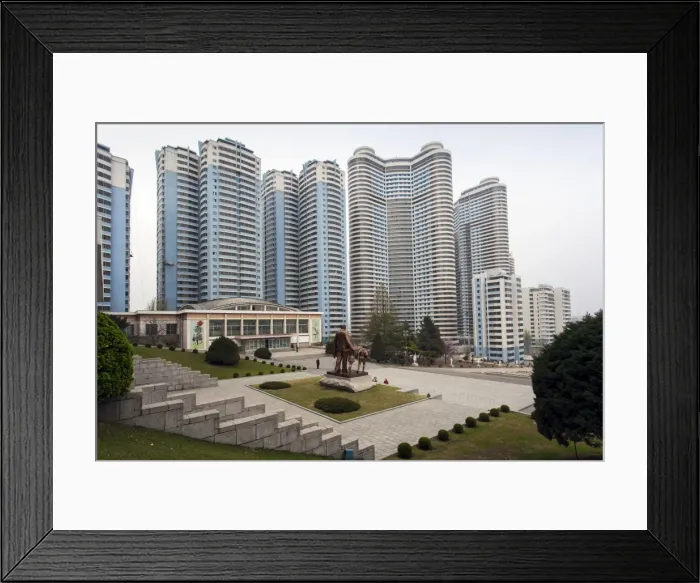 Framed Print : Modern city centre apartment buildings, Pyongyang, Democratic Peoples Republic of Korea (DPRK), North Korea, Asia Framed Print : Modern city centre apartment buildings, Pyongyang, Democratic Peoples Republic of Korea (DPRK), North Korea, Asia