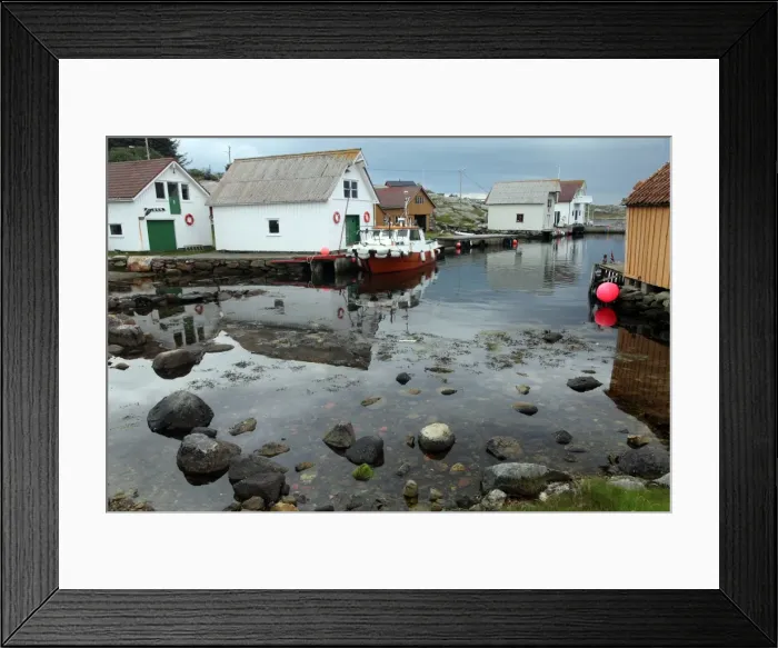 Framed Print : Harbour, Rott island, off Stavanger, Norway, Scandinavia, Europe Framed Print : Harbour, Rott island, off Stavanger, Norway, Scandinavia, Europe