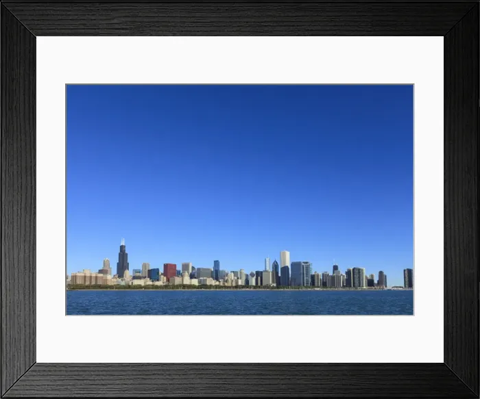 Framed Print : Skyline from Lake Michigan, Chicago, Illinois, United States of America, North America Framed Print : Skyline from Lake Michigan, Chicago, Illinois, United States of America, North America