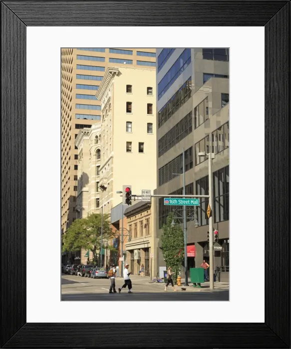 Framed Print : Stout Street, Denver, Colorado, United States of America, North America Framed Print : Stout Street, Denver, Colorado, United States of America, North America