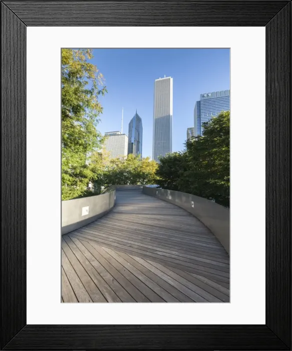 Framed Print : The BP Pedestrian Bridge designed by Frank Gehry, Grant Park, Chicago, Illinois, United States of America, North America Framed Print : The BP Pedestrian Bridge designed by Frank Gehry, Grant Park, Chicago, Illinois, United States of America, North America