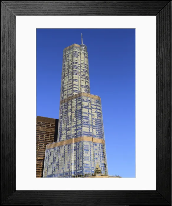 Framed Print : Trump Tower, Chicago, Illinois, United States of America, North America Framed Print : Trump Tower, Chicago, Illinois, United States of America, North America