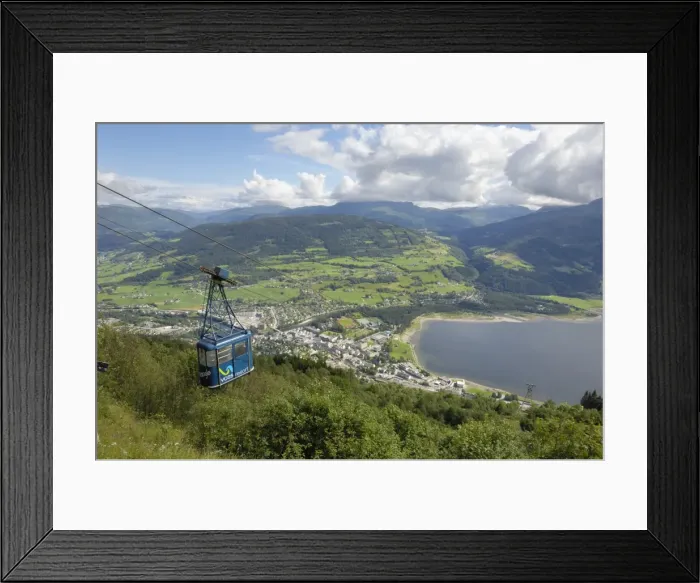 Framed Print : Hangursbahen, cable car to Mount Hangur, Voss, Hordaland, Norway, Scandinavia, Europe Framed Print : Hangursbahen, cable car to Mount Hangur, Voss, Hordaland, Norway, Scandinavia, Europe