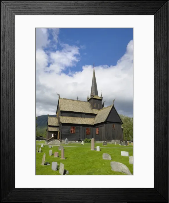 Framed Print : Lom stave church, Lom, Oppland, Norway, Scandinavia, Europe Framed Print : Lom stave church, Lom, Oppland, Norway, Scandinavia, Europe