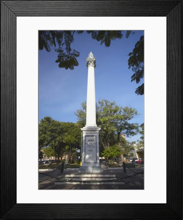 Framed Print : Monument in Plaza Constitution, Asuncion, Paraguay, South America Framed Print : Monument in Plaza Constitution, Asuncion, Paraguay, South America