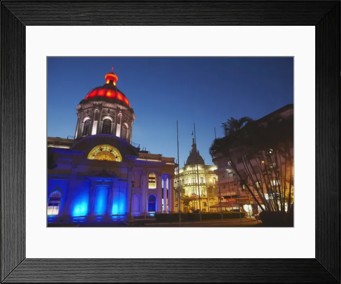 Framed Print : Panteon de los Heroes at dusk, Asuncion, Paraguay, South America Framed Print : Panteon de los Heroes at dusk, Asuncion, Paraguay, South America