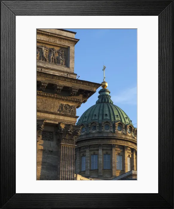 Framed Print : The dome of the Cathedral of Our Lady of Kazan, St. Petersburg, Russia, Europe Framed Print : The dome of the Cathedral of Our Lady of Kazan, St. Petersburg, Russia, Europe