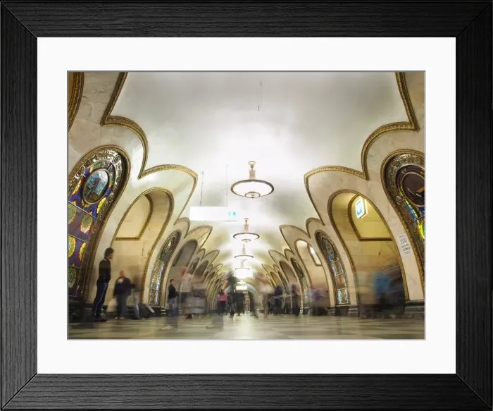 Framed Print : Interior of metro station, Moscow, Russia, Europe Framed Print : Interior of metro station, Moscow, Russia, Europe