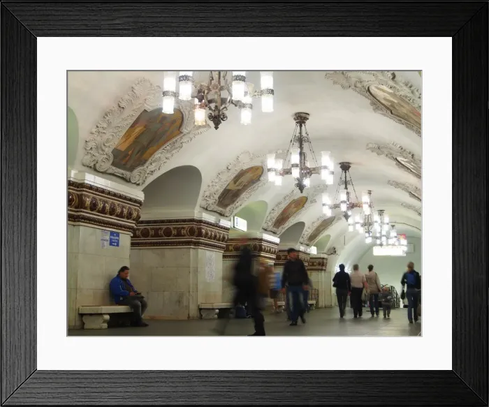 Framed Print : Interior of Kievskaya metro station, Moscow, Russia, Europe Framed Print : Interior of Kievskaya metro station, Moscow, Russia, Europe