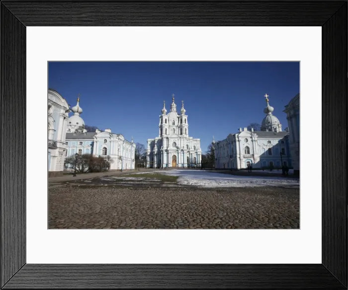 Framed Print : Smolny Cathedral, St. Petersburg, Russia, Europe Framed Print : Smolny Cathedral, St. Petersburg, Russia, Europe
