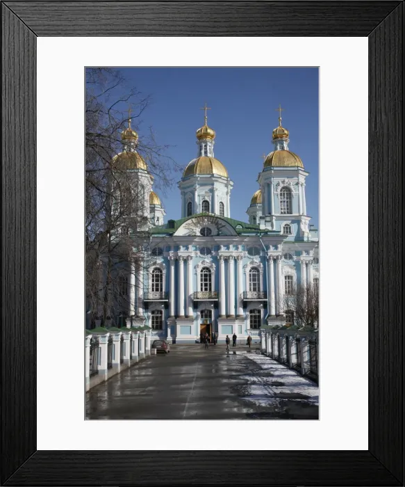 Framed Print : St. Nikolass Cathedral, St. Petersburg, Russia, Europe Framed Print : St. Nikolass Cathedral, St. Petersburg, Russia, Europe