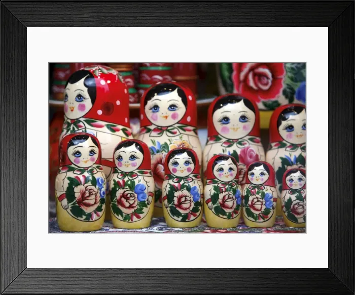 Framed Print : Matryoshka (babushka) dolls, St. Petersburg, Russia, Europe