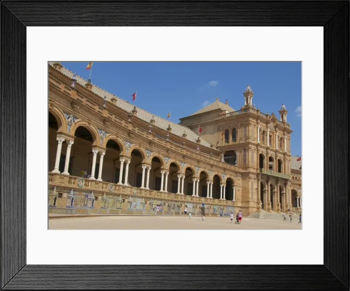 Framed Print : Spanish Pavilion, Plaza de Espana, Seville, Andalusia, Spain, Europe Framed Print : Spanish Pavilion, Plaza de Espana, Seville, Andalusia, Spain, Europe