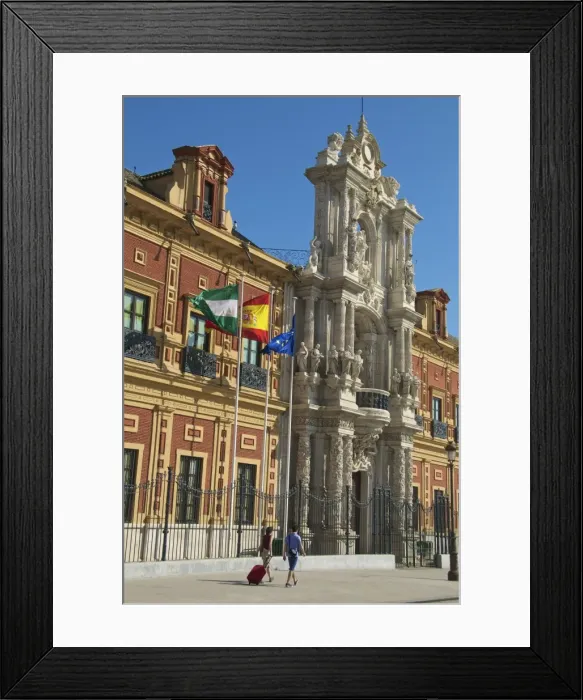 Framed Print : San Telmo Palace, facade, Seville, Andalusia, Spain, Europe Framed Print : San Telmo Palace, facade, Seville, Andalusia, Spain, Europe