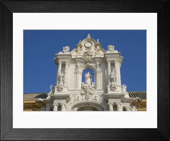 Framed Print : San Telmo Palace, facade detail, Seville, Andalusia, Spain, Europe Framed Print : San Telmo Palace, facade detail, Seville, Andalusia, Spain, Europe