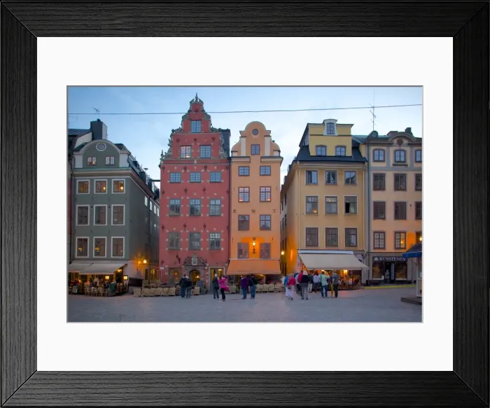 Framed Print : Stortorget Square cafes at dusk, Gamla Stan, Stockholm, Sweden, Scandinavia, Europe Framed Print : Stortorget Square cafes at dusk, Gamla Stan, Stockholm, Sweden, Scandinavia, Europe
