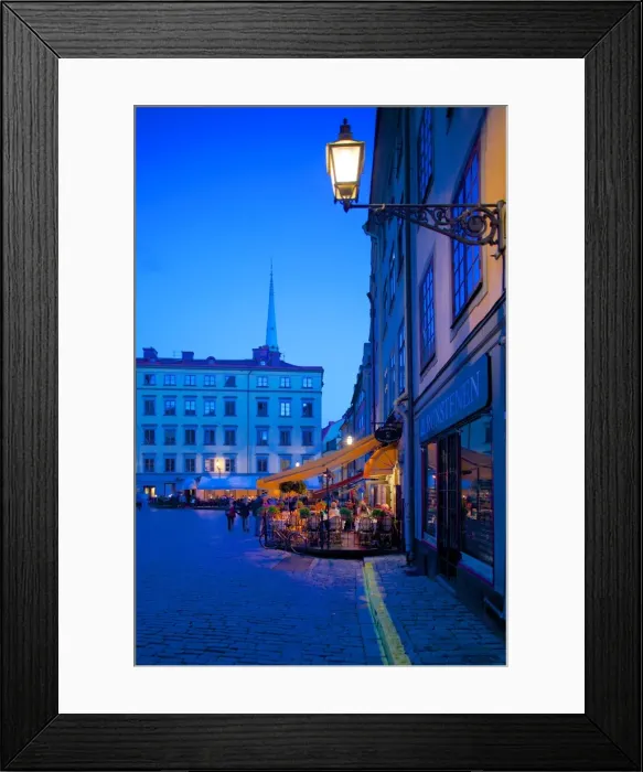 Framed Print : Stortorget Square cafes at dusk, Gamla Stan, Stockholm, Sweden, Scandinavia, Europe Framed Print : Stortorget Square cafes at dusk, Gamla Stan, Stockholm, Sweden, Scandinavia, Europe