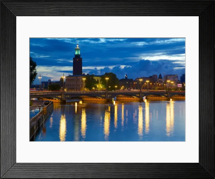 Framed Print : The City Hall at night, Kungsholmen, Stockholm, Sweden, Scandinavia, Europe Framed Print : The City Hall at night, Kungsholmen, Stockholm, Sweden, Scandinavia, Europe