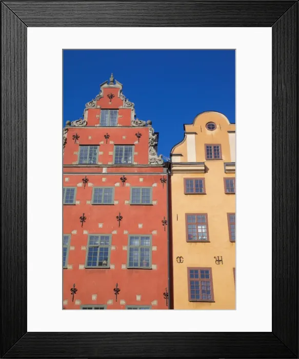 Framed Print : Architecture, Stortorget Square, Gamla Stan, Stockholm, Sweden, Scandinavia, Europe