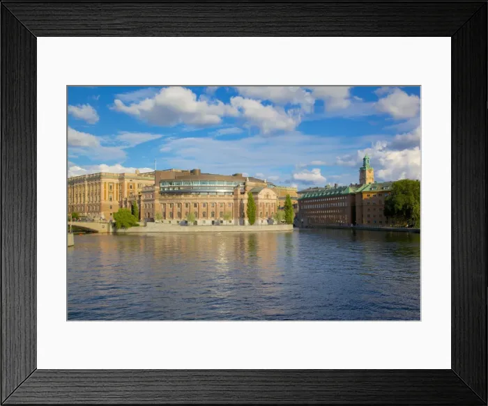 Framed Print : Swedish Parliament, Gamla Stan, Stockholm, Sweden, Scandinavia, Europe