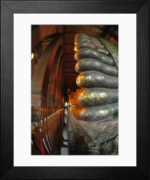 Framed Print : Reclining Buddha at the Wat Pho Monastery (Wat Phra Chetuphon), Bangkok, Thailand, Southeast Asia, Asia