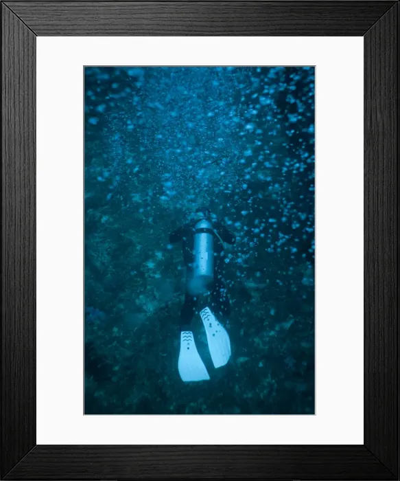 Framed Print : Scuba diver underwater, Thailand, Andaman Sea, Indian Ocean, Asia Framed Print : Scuba diver underwater, Thailand, Andaman Sea, Indian Ocean, Asia