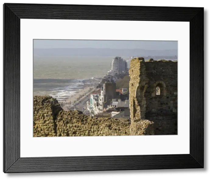 Framed Print : View from castle, Hastings, Sussex, England, United Kingdom, Europe Framed Print : View from castle, Hastings, Sussex, England, United Kingdom, Europe