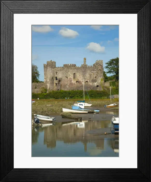 Framed Print : Laugharne Castle, Carmarthenshire, Wales, United Kingdom, Europe Framed Print : Laugharne Castle, Carmarthenshire, Wales, United Kingdom, Europe
