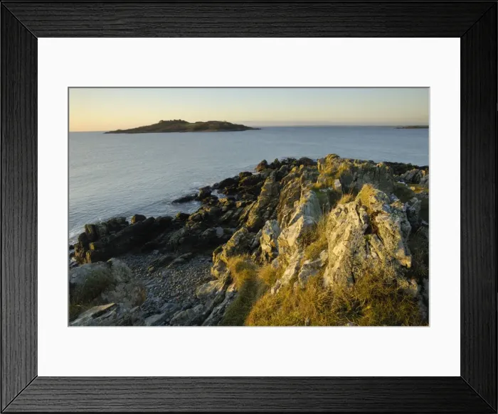 Framed Print : Dawn over the Solway Firth near Knockbrex and Carrick looking towards Ardwall Island, Dumfries and Galloway, Scotland, United Kingdom, Europe Framed Print : Dawn over the Solway Firth near Knockbrex and Carrick looking towards Ardwall Island, Dumfries and Galloway, Scotland, United Kingdom, Europe