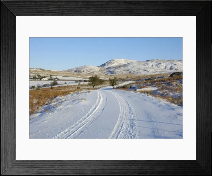 Framed Print : Road in winter snow, Dumfries and Galloway, Scotland, United Kingdom, Europe Framed Print : Road in winter snow, Dumfries and Galloway, Scotland, United Kingdom, Europe