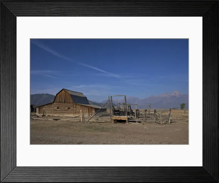 Framed Print : Barn, John and Bartha Moulton Homestead, Mormon Row Historic District, Grand Teton National Park, Wyoming, United States of America, North America Framed Print : Barn, John and Bartha Moulton Homestead, Mormon Row Historic District, Grand Teton National Park, Wyoming, United States of America, North America