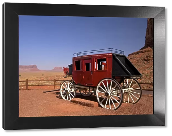 Stagecoach, Gouldings Trading Post, Monument Valley Navajo Tribal Park, Utah, United States of America, North America
