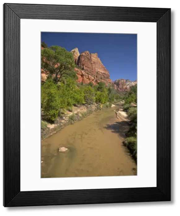 Framed Print : Virgin River, Zion Lodge area, Zion National Park, Utah, United States of America, North America Framed Print : Virgin River, Zion Lodge area, Zion National Park, Utah, United States of America, North America