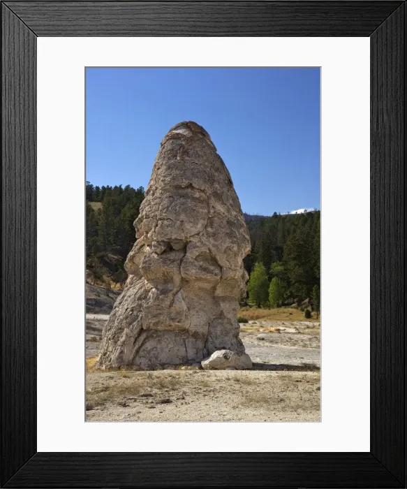 Framed Print : Liberty Cap, a dormant hot spring cone, Mammoth Hot Springs, Yellowstone National Park, UNESCO World Heritage Site, Wyoming, United States of America, North America Framed Print : Liberty Cap, a dormant hot spring cone, Mammoth Hot Springs, Yellowstone National Park, UNESCO World Heritage Site, Wyoming, United States of America, North America