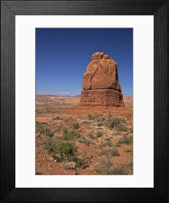 Framed Print : Rock formation, Courthouse Towers area, Arches National Park, Utah, United States of America, North America