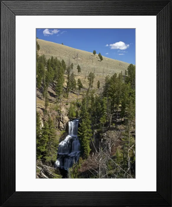 Framed Print : Undine Falls, near Mammoth Hot Springs, Yellowstone National Park, UNESCO World Heritage Site, Wyoming, United States of America, North America Framed Print : Undine Falls, near Mammoth Hot Springs, Yellowstone National Park, UNESCO World Heritage Site, Wyoming, United States of America, North America